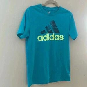 ❤️Host  Picks❤️[YXL]NWOT Adidas Turquoise Logo Shirt- Youth XL or Adult S/M
